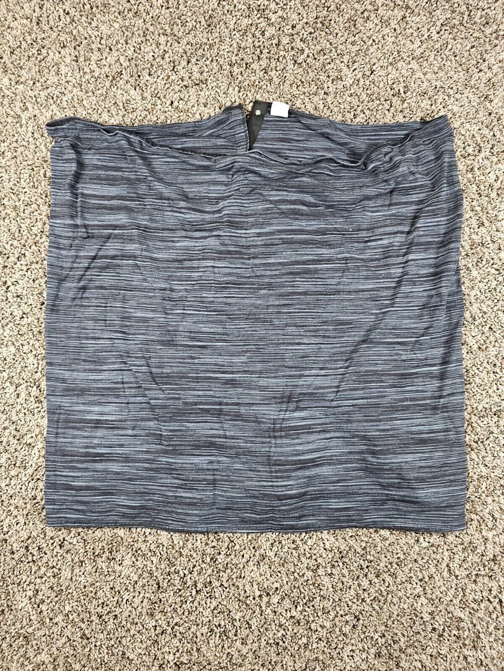 Champion OS One Size Infinity Scarf Shawl Jersey Knit Athletic Gray Black